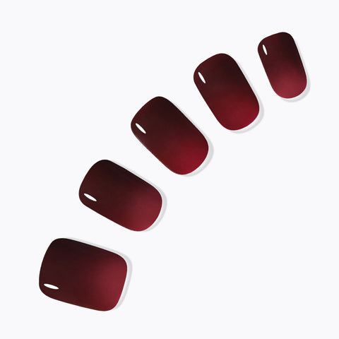 Dashing Diva Magic Press Classic Burgundy (Regular Round) Nail Tips
