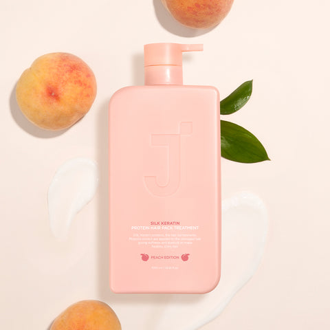 Jsoop Silk Keratin Hair Pack Treatment Peach Edition 1000ml (Peach Scent)