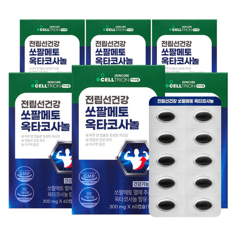 Celltrion InnerLab Prostate Health Saw Palmetto & Octacosanol 300 mg x 60 Capsules 6 Boxes