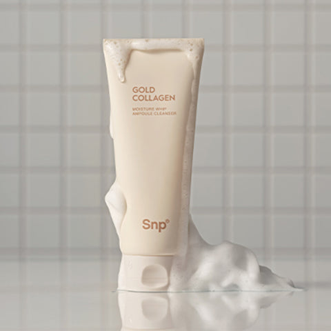 SNP Gold Collagen Moisture Whip Ampoule Cleanser 150ml