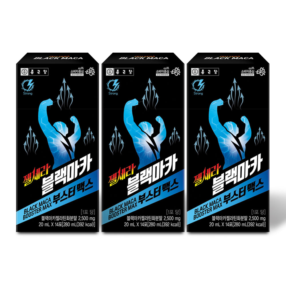 Chongkundang GelCera Black Maca Booster Max 20ml x 14 sachets (3 Pack)