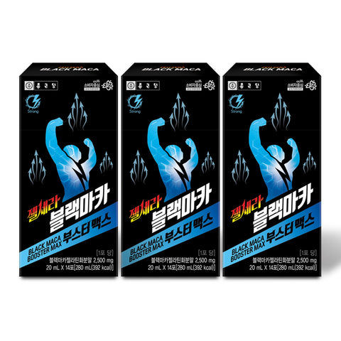 Chongkundang GelCera Black Maca Booster Max 20ml x 14 sachets (3 Pack)
