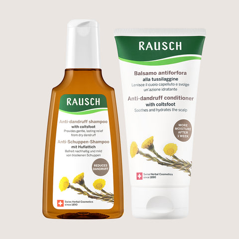 RAUSCH Coltsfoot Dandruff Care Set: Shampoo 200ml & Conditioner 150ml