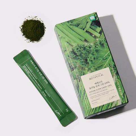 Esther Formula Yeo Esther Organic Super Green 100% 14 Sachets x 8 Packs