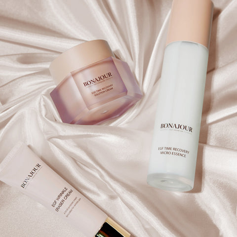 Bonajour Vegan EGF Firming 3-Piece Set (Essence + Nourishing Cream + Wrinkle Cream)