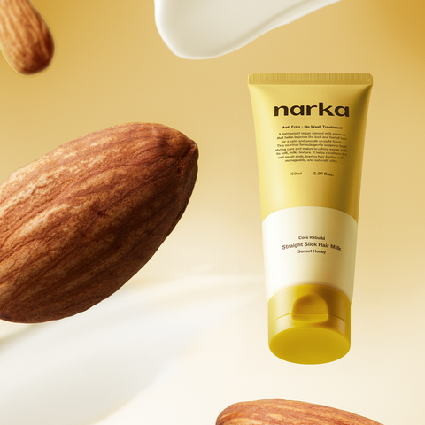 Narka Straight Slick Hair Milk 150ml (30ml Free)