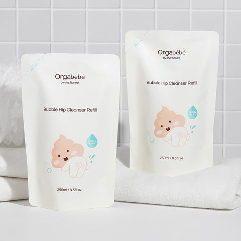 Orgabebe Baby Bum Cleanser Refill 250ml (2 Pack)