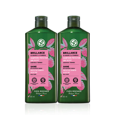 Yves Rocher Raspberry Shine Shampoo 300ml (2 Pack)