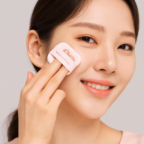 Holika Holika Tinted Milk Cream Blush 2P Puff Set