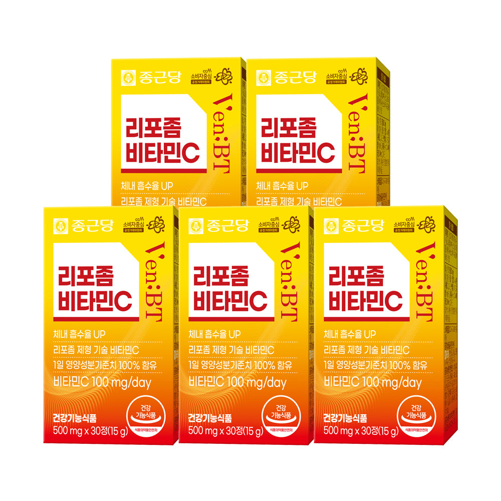 Chongkundang VenBT Liposome Vitamin C x30 tablets (5 Pack) (5 Month)