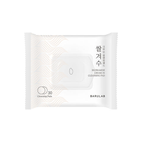 Barulab Rice Bran Water Ceramide Cream-in Cleansing Pads 30P
