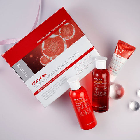 Farmstay Collagen Essential Moisture Skincare 3-Piece Set
