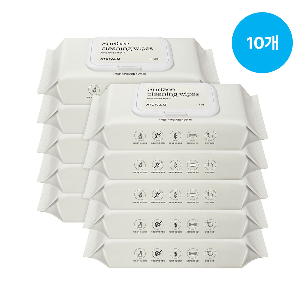 Atopalm Baby Cleaning Wipes 50 sheets (10 Pack)
