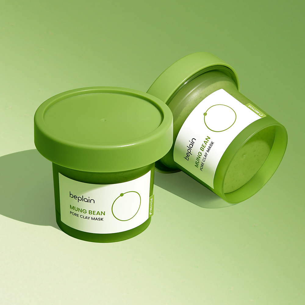 Beplain Mung Bean Pore Clay Pack 120ml (2 pack)