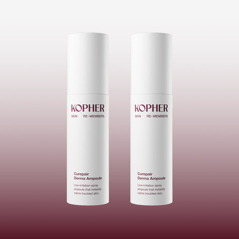 Kopher Curirepair Derma Ampoule Soothing & Brightening Essence 100ml x2