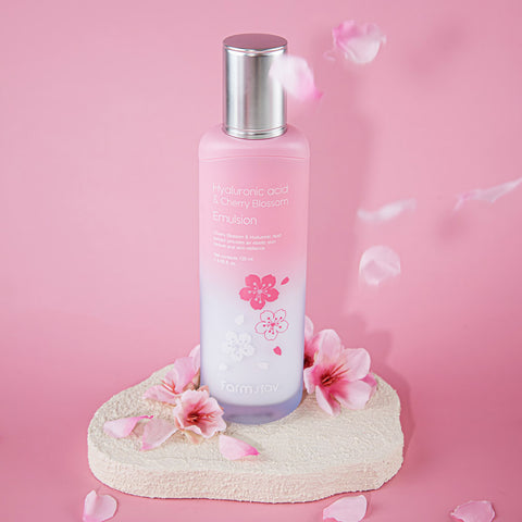 Farmstay Cherry Blossom Hydrating Glow Toner + Emulsion Set (2-piece)