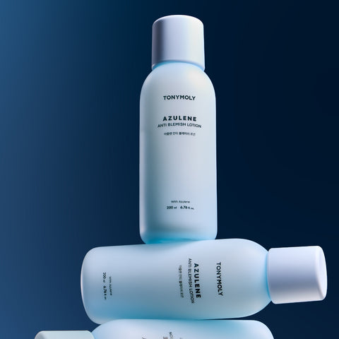TONYMOLY Azulene Anti-Blemish 2-Piece Set (Skin 200ml+20ml Lotion 200ml+20ml)