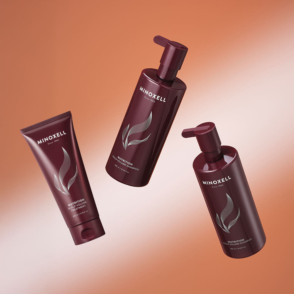Minoxell Nutrition Scalp Volume Hair-Loss Shampoo 480ml (2) + Treatment 200ml (1)