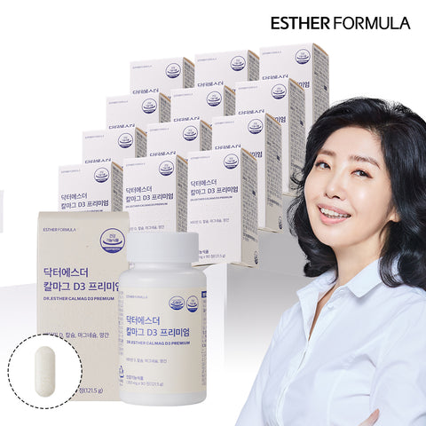Esther Formula Dr. Esther CalMag D3 Premium 1350 mg 90 Tablets x 13