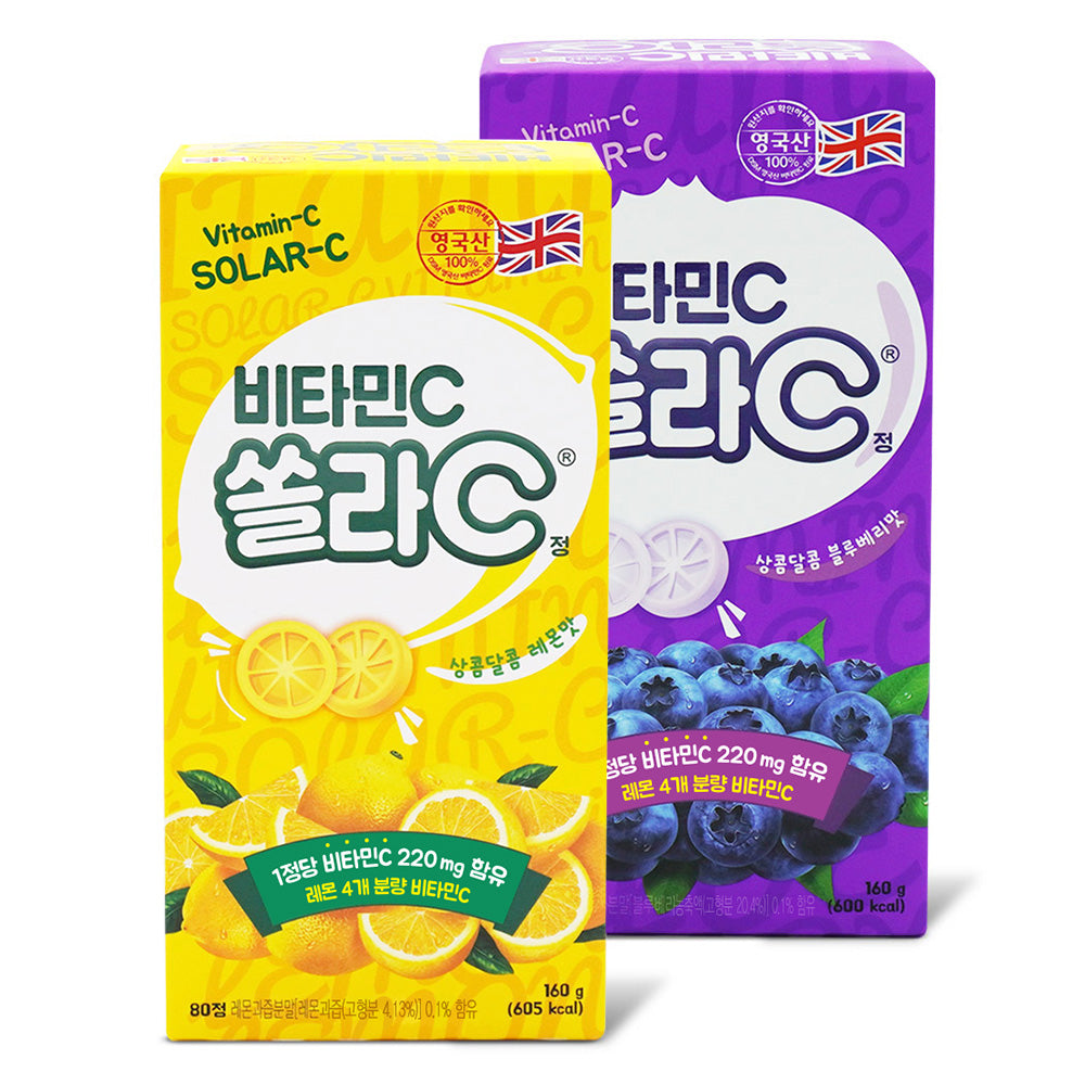 Koreaeundan Sola C Vitamin C Chewable 80 Tablets (1 Lemon + 1 Blueberry)