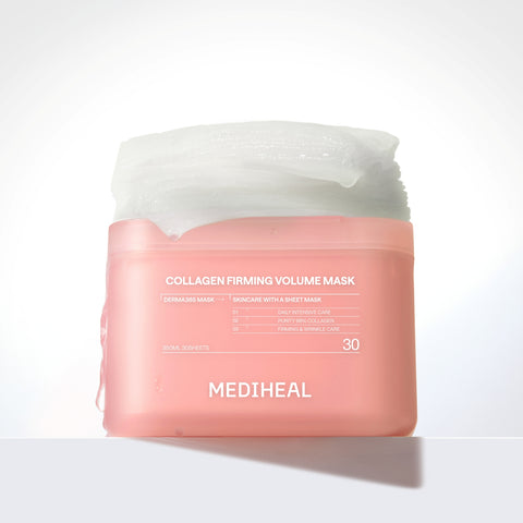Mediheal Derma365 Collagen Pull-Out Sheet Mask, 30 Sheets