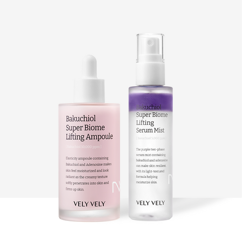 VELY VELY Bakuchiol SuperBiome Lifting 2-Piece Set (Ampoule 100ml + Serum Mist 100ml)
