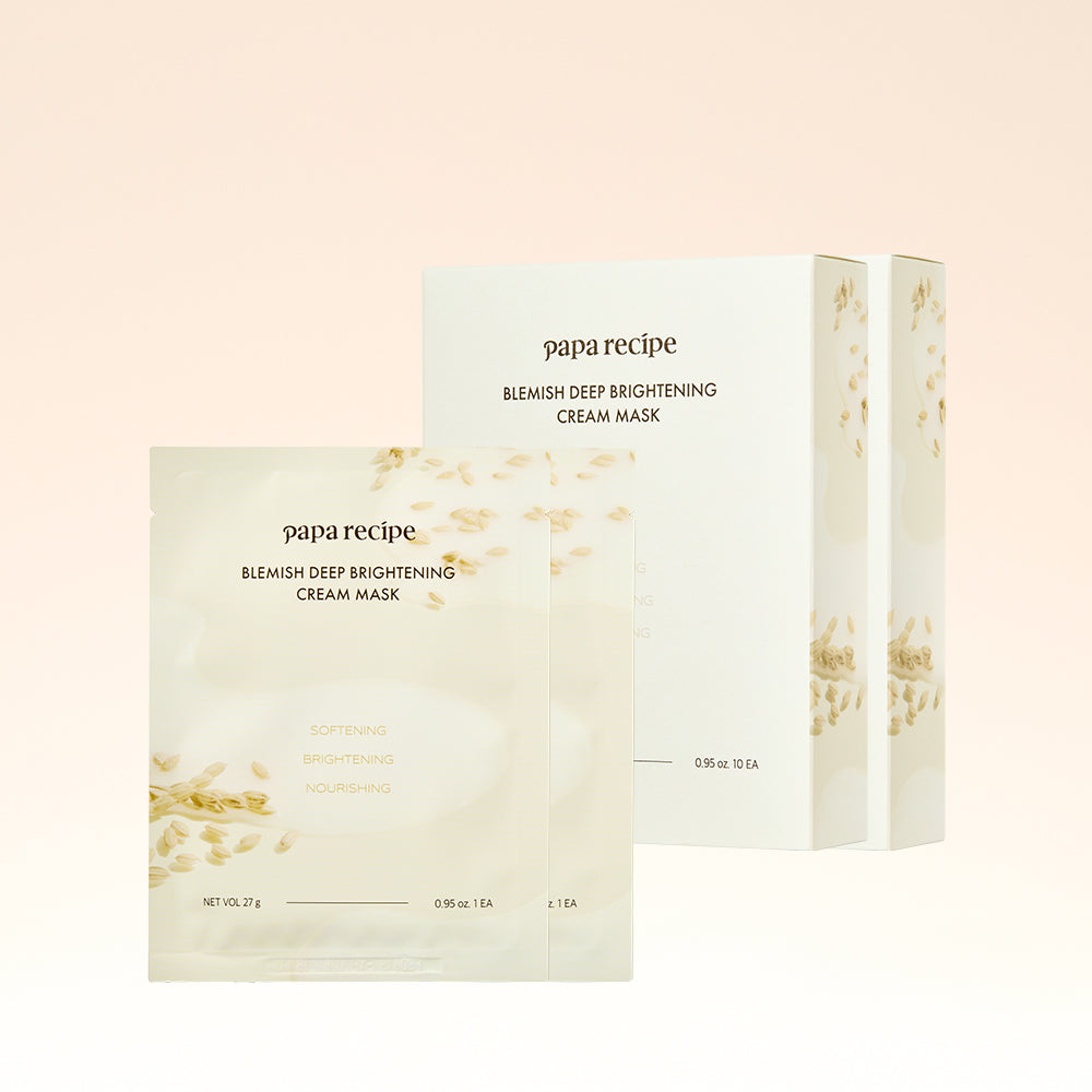 Papa Recipe Blemish Deep Brightening Cream Mask 10 Sheets (2 Pack)