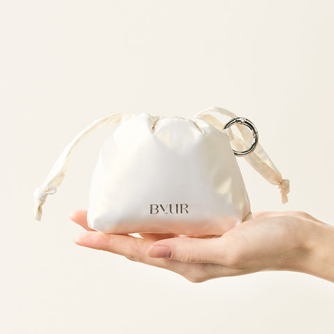 BYUR Metallic Leather Drawstring Cosmetic Pouch - 1 EA