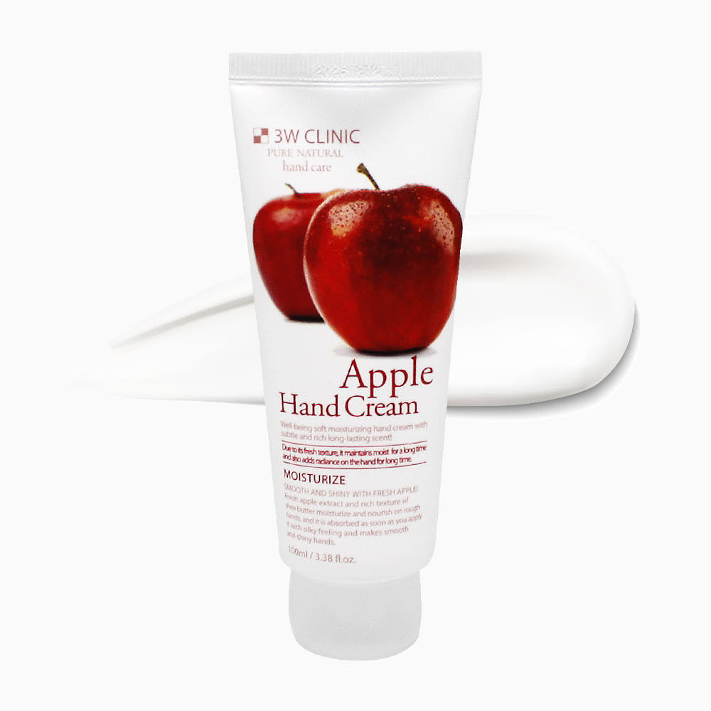 3W CLINIC Moisturizing Apple Hand Cream 100ml
