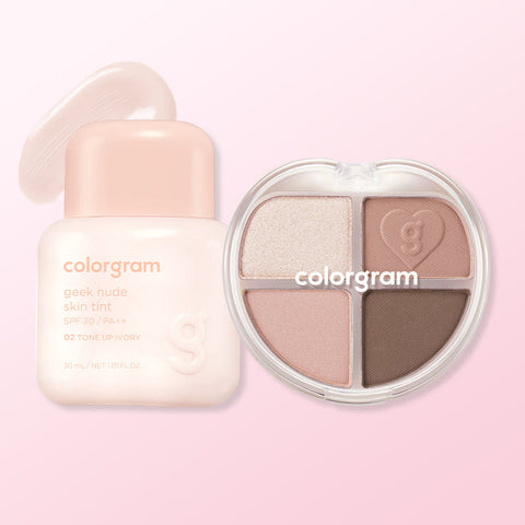 Colorgram GEEK Nude Skin Tint 30ml + Tintory Eye Palette 4g 2-piece Set