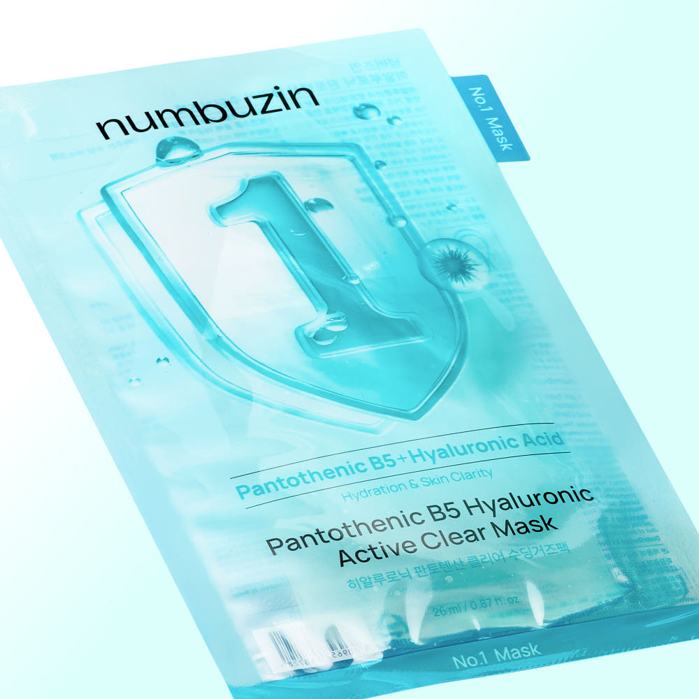 numbuzin No.1 Pantothenic B5 Hyaluronic Active Clear Mask 4P