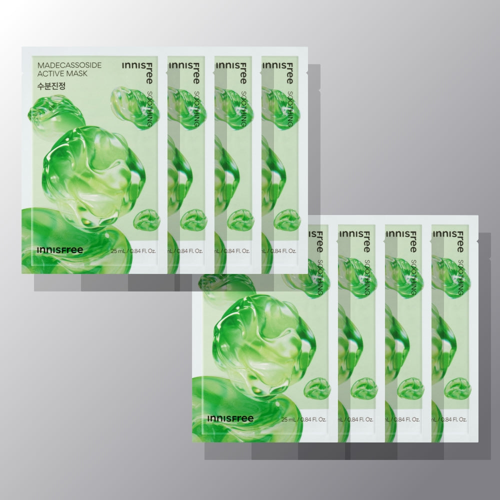 Innisfree Active Mask Madecassoside (Moisture & Soothing) 25ml, 8 sheets