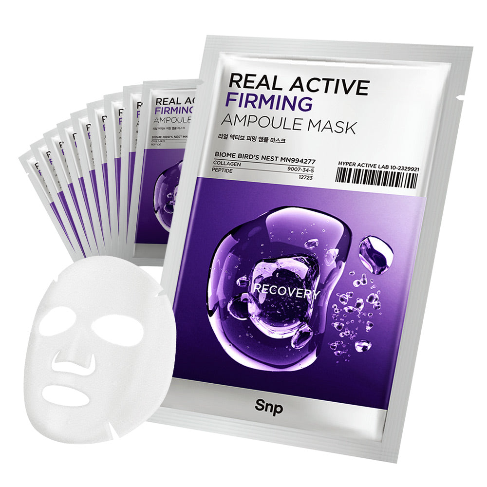 SNP Real Active Firming Ampoule Mask Pack 10 Sheets