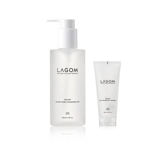 Lagom Celeb Micro Pore Cleansing Oil 200ml + Gel-to-Water Cleanser 65ml