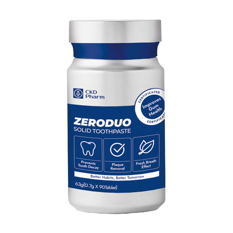 Chongkundang ZeroDuo Solid Toothpaste 90 Tablets (1 Pack)