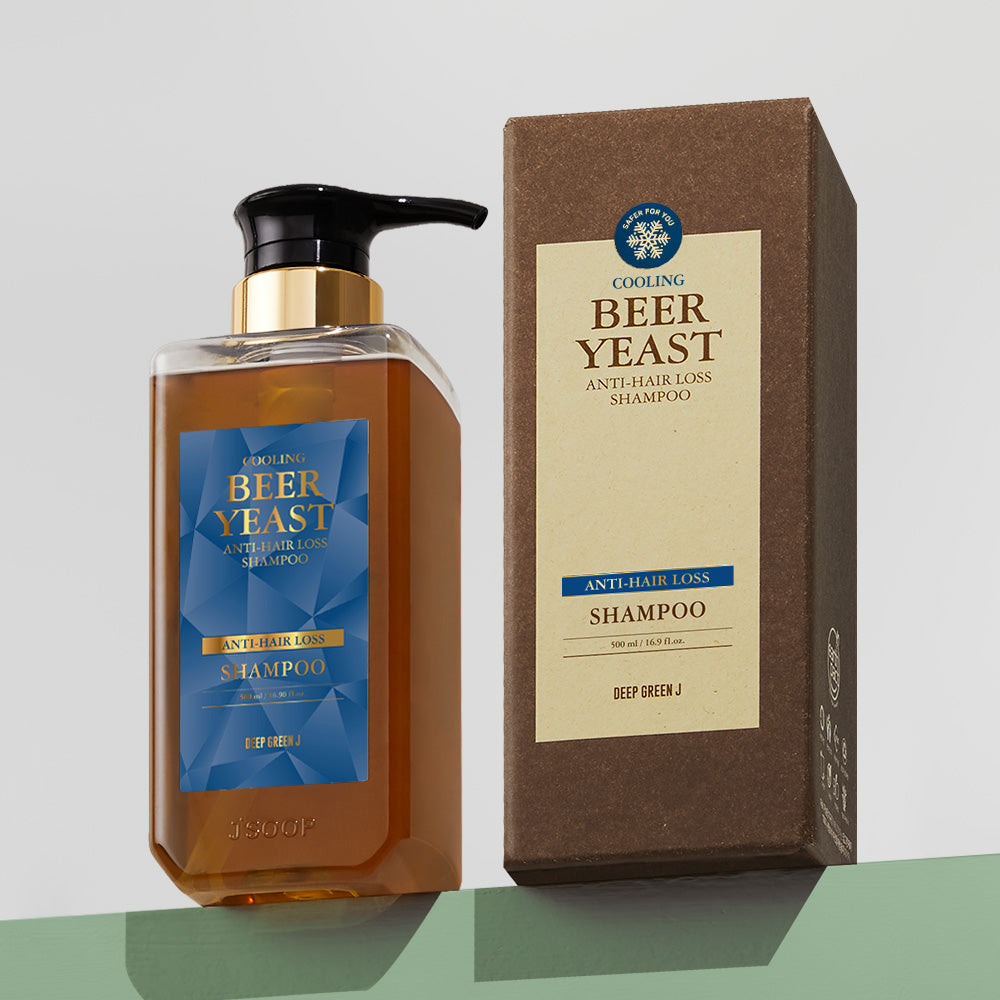 Jsoop Deep Green J German Beer Yeast Cooling Deep-Cleansing Anti-Hair Loss Shampoo 500ml