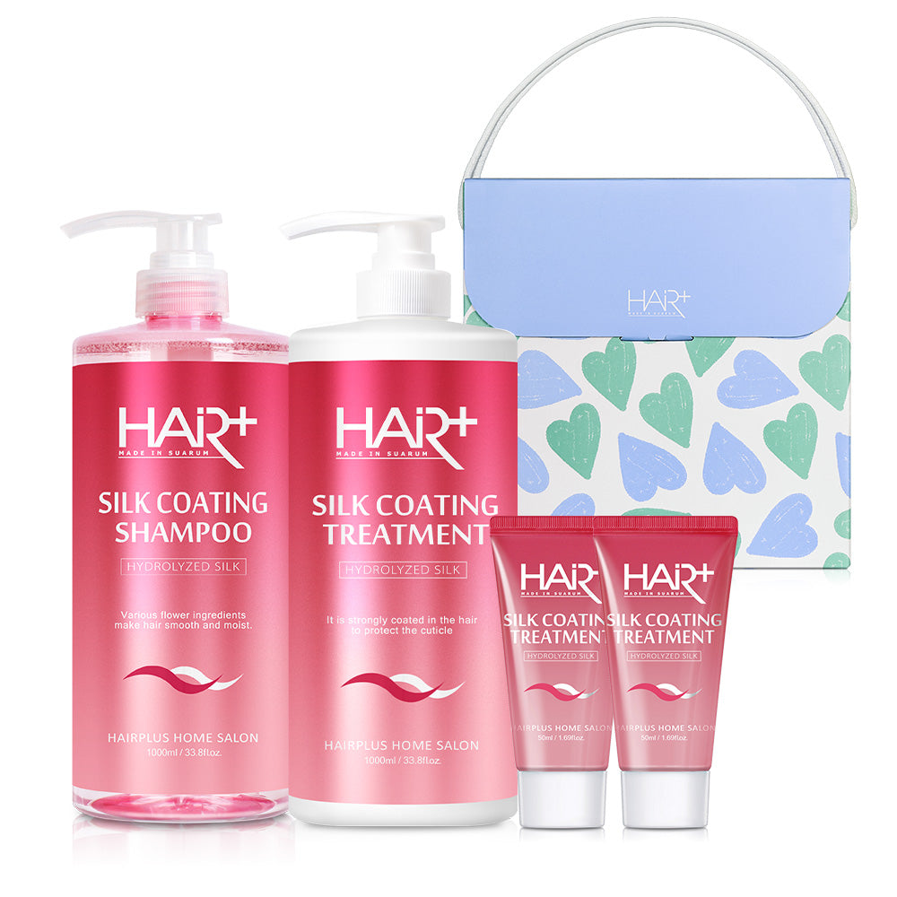 HairPlus Mulmiyeok Silk Protein Shampoo & Treatment Set