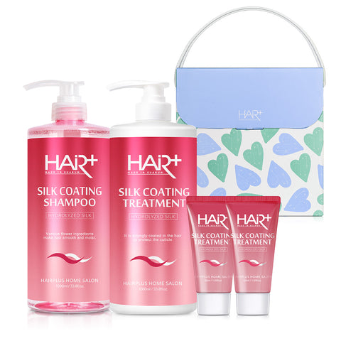HairPlus Mulmiyeok Silk Protein Shampoo & Treatment Set