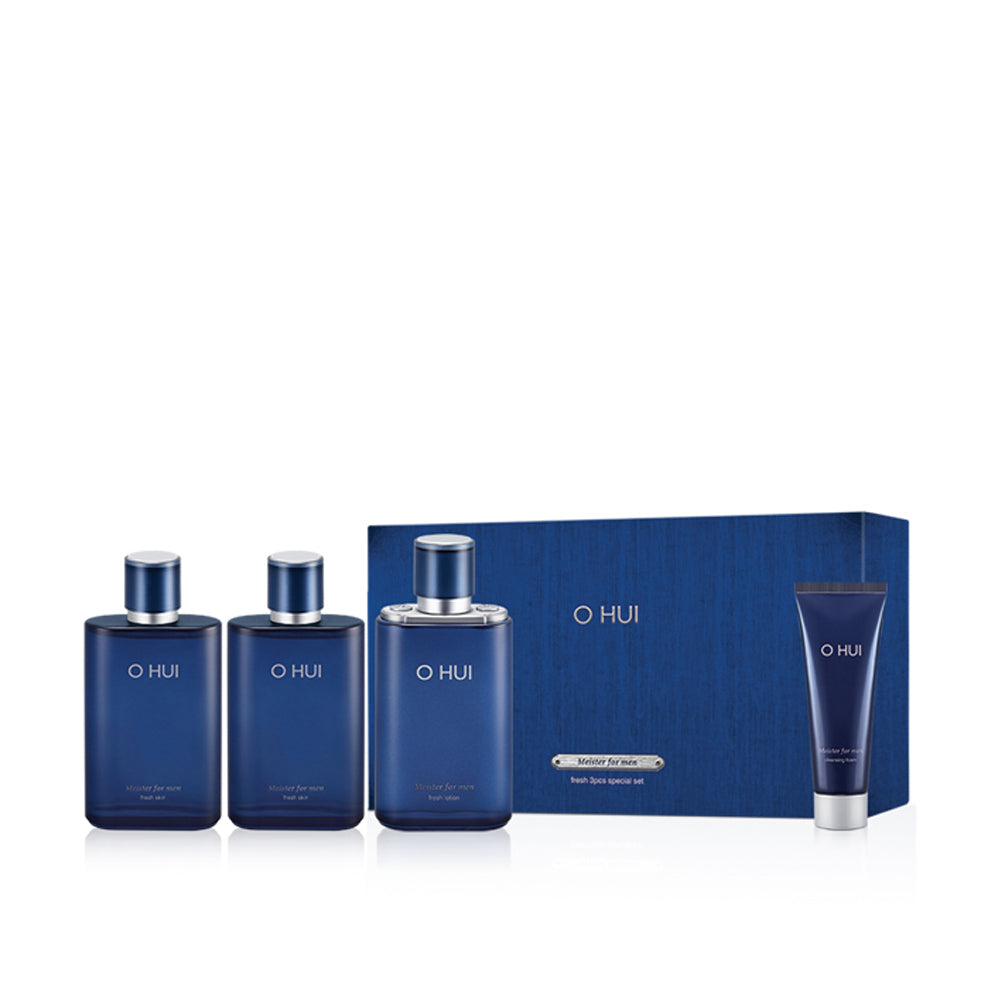 OHUI Meister For Men Fresh 3-Piece Set (Skin 100ml x2, Lotion 110ml)