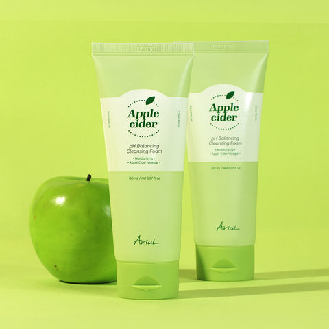 Ariul Apple Cider pH-Balancing Mild Acidic Foam Cleanser 150ml - 2 Pack