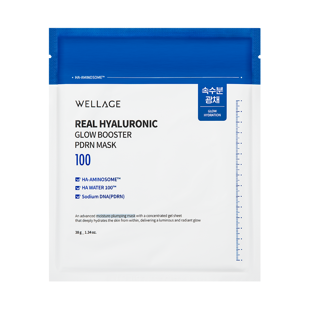 Wellage Real Hyaluronic Glow Booster PDRN Mask (1 sheet)