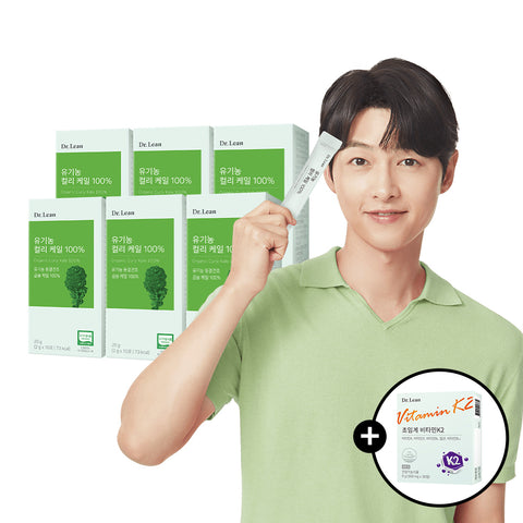 Dr. Lean Organic Curly Kale 100% Freeze-Dried Powder 10 Sachets x 6 Boxes