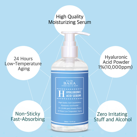 Cos De BAHA 1% Hyaluronic Acid (Medium Molecular) Hydrating Serum 240ml