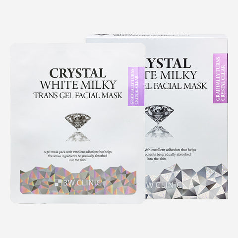 3W Clinic Crystal White Milky Trans Gel Facial Mask 30g x 5