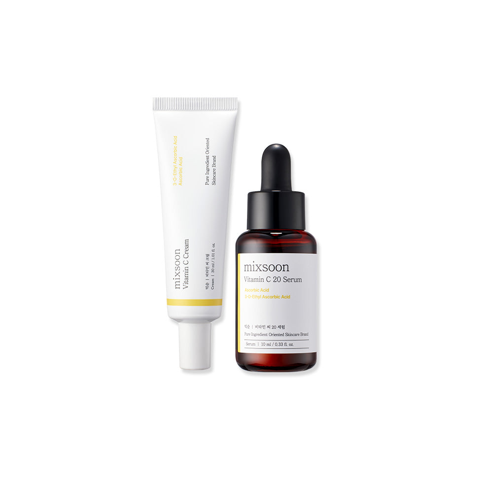 Mixsoon Vitamin C Duo Set (Serum 10ml, Cream 30ml)