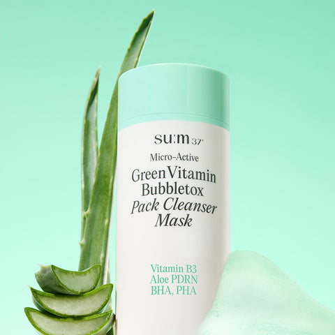SU:M37 x Wallace & Gromit Micro Active Green BubbleTox Mask 100ml