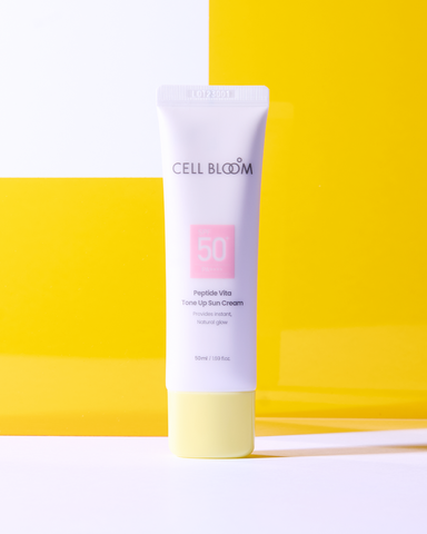 CellBloom Peptide Vita Tone-Up Sun Cream 50ml (2 Pack)