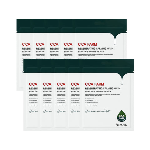 Farmstay Cica Palm Regenerating Calming Mask 25ml x 10 Sheets