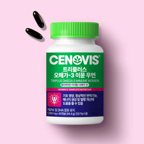 Cenovis Immune Multivitamin Mineral TriplePlus Women Omega-3 1180 mg x 80 Capsules (4 Pack)