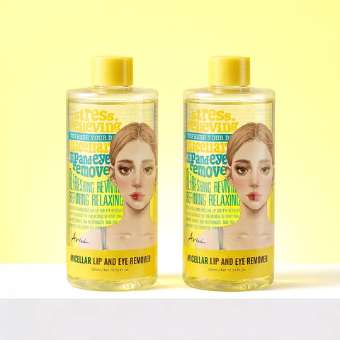 Ariul Stress Relieving Micellar Lip & Eye Remover 300ml (2 pcs)